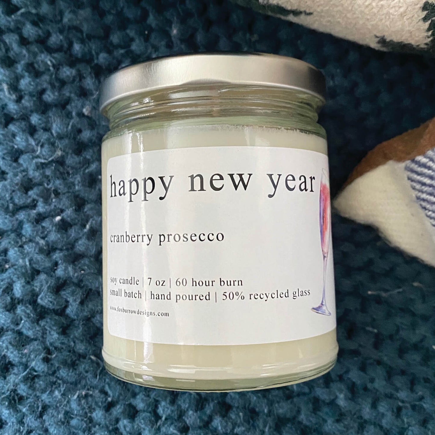Happy New Year Candle