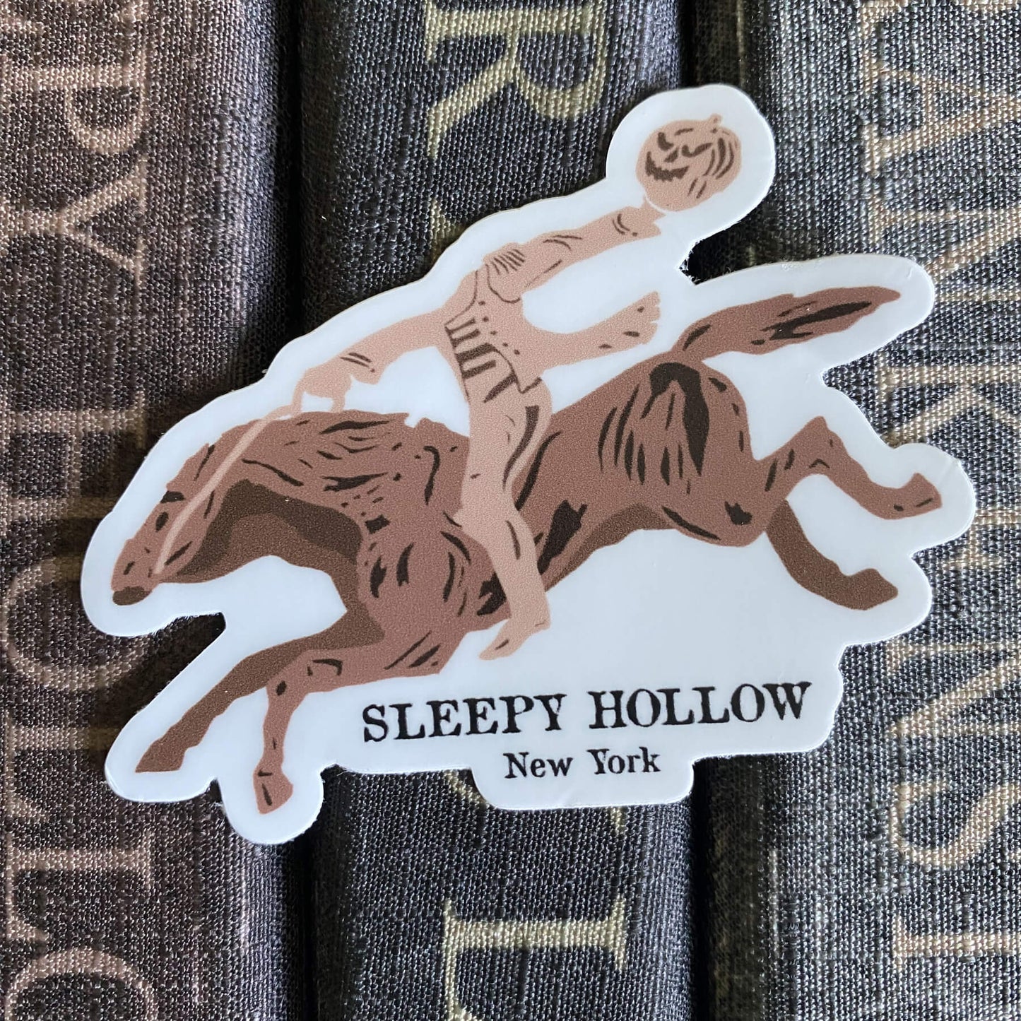 Horseman Statue Sign Sticker