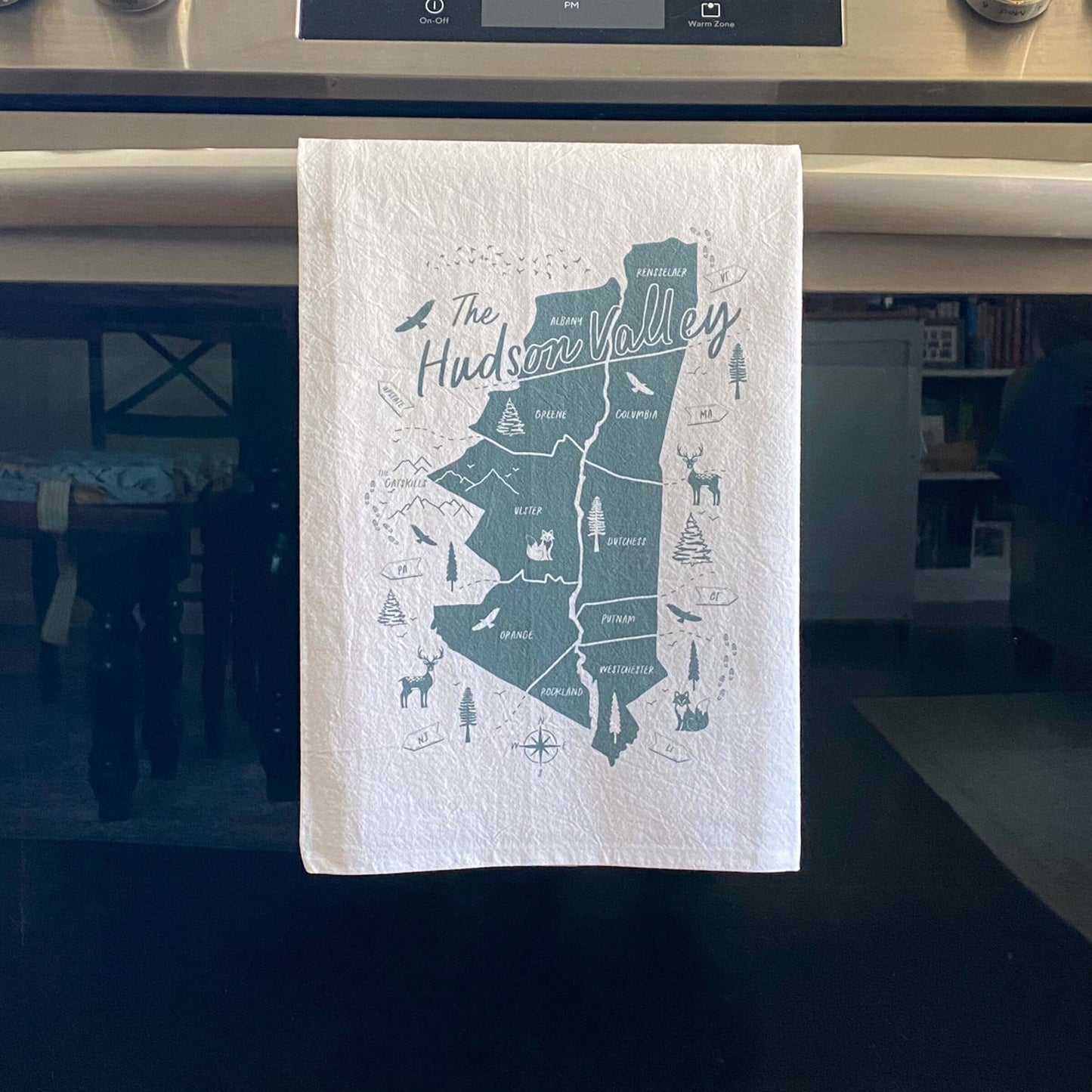Hudson Valley Counties Tea Towel