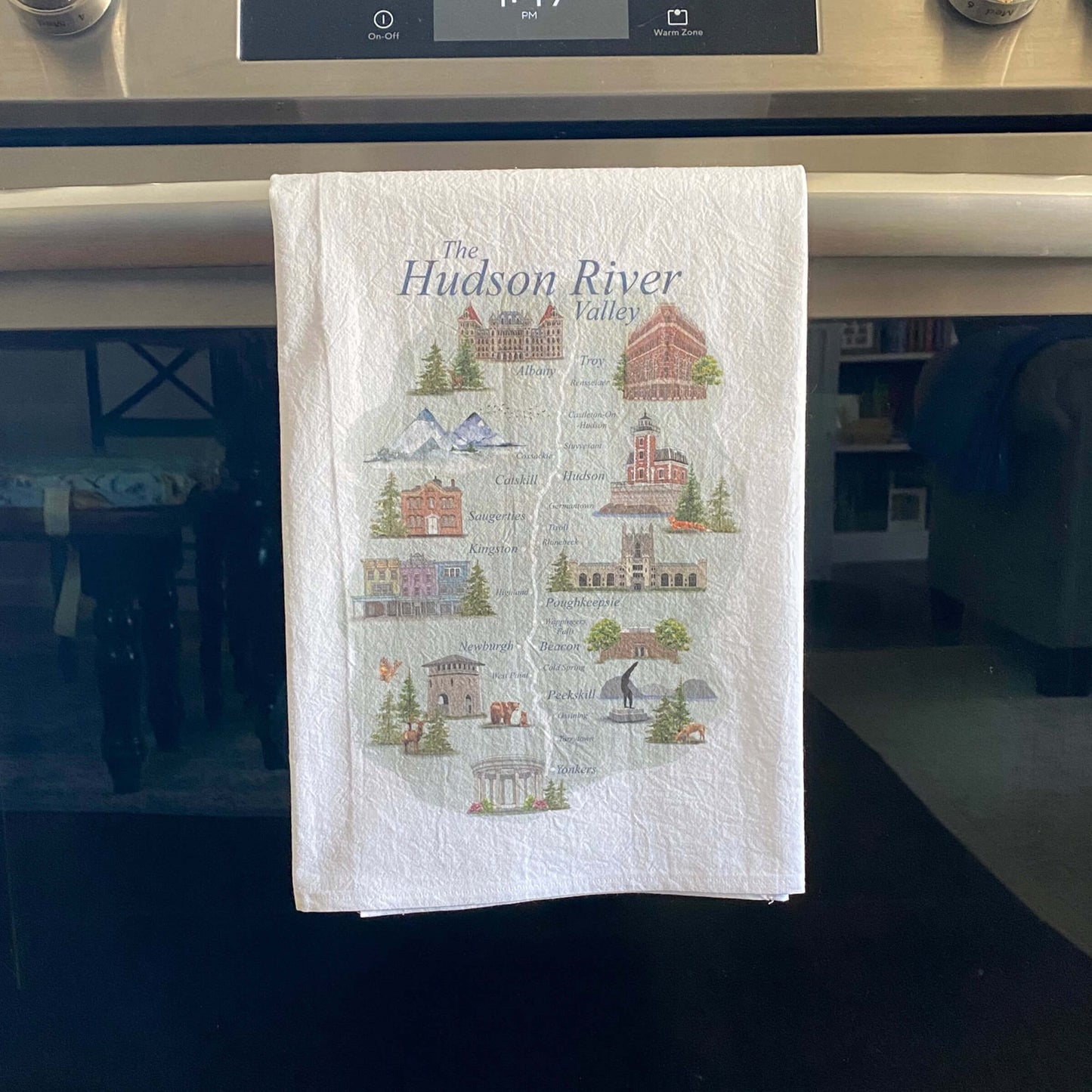 Hudson Valley Map Tea Towel