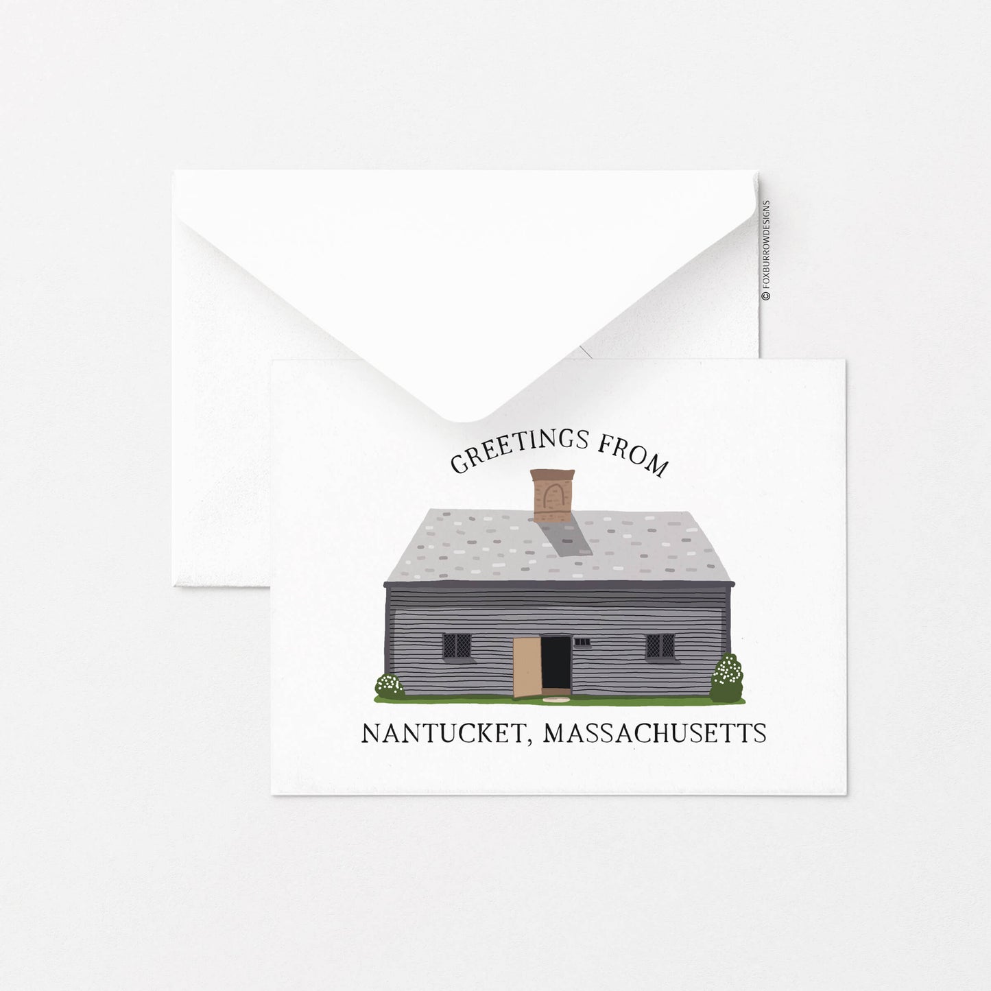 Nantucket Jethro Coffin House Greeting Card