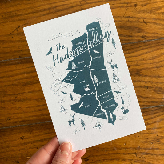 Hudson Valley Counties Postcard
