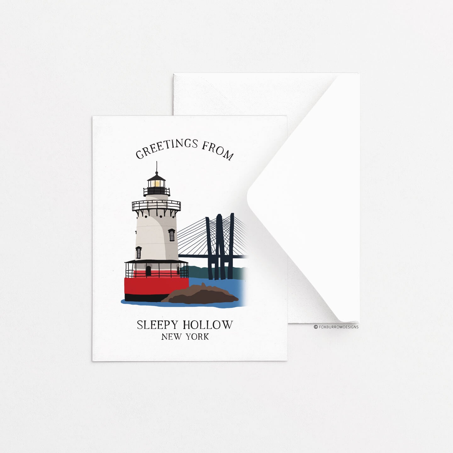 Sleepy Hollow Greeting Card - Lighthouse