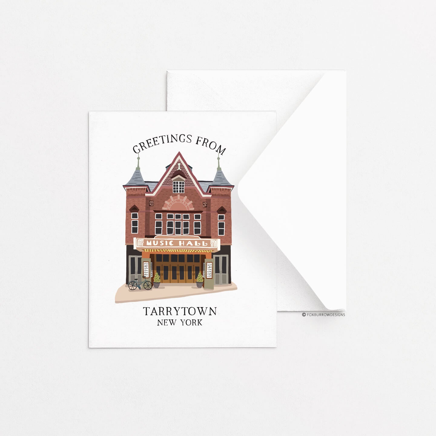 Tarrytown Greeting Card - Music hall