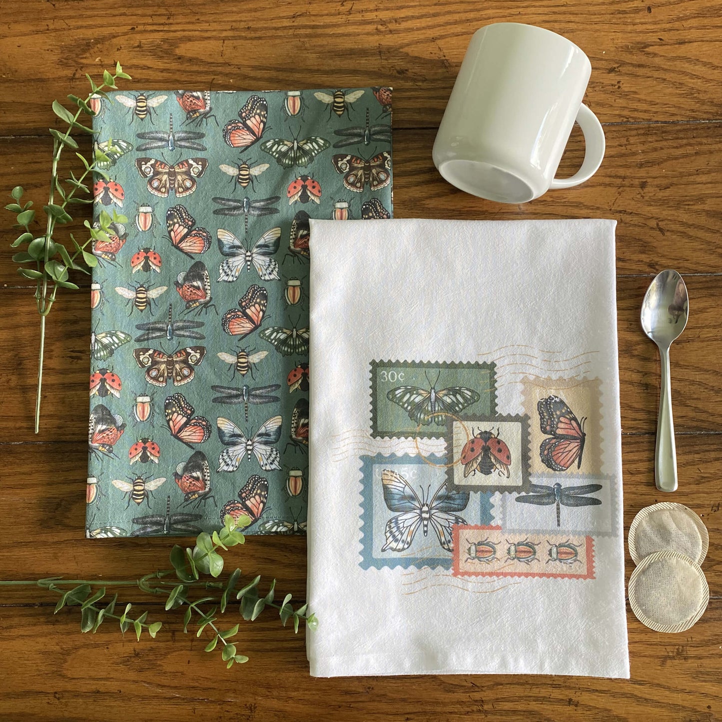 Entomology Tea Towels Set of 2