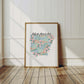 Arkansas Art Print