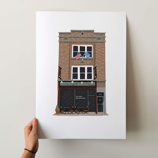 Astoria Art Print - Brooklyn Bagel