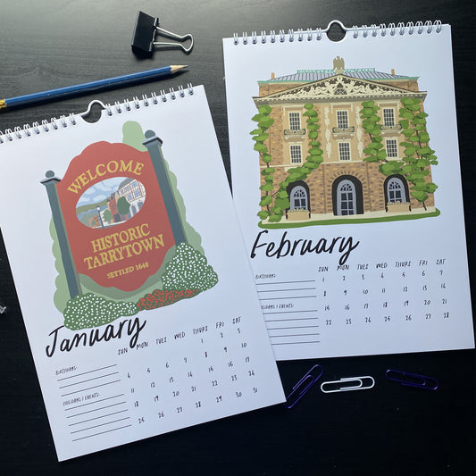 2026 Sleepy Hollow Tarrytown Calendar - 12 Month