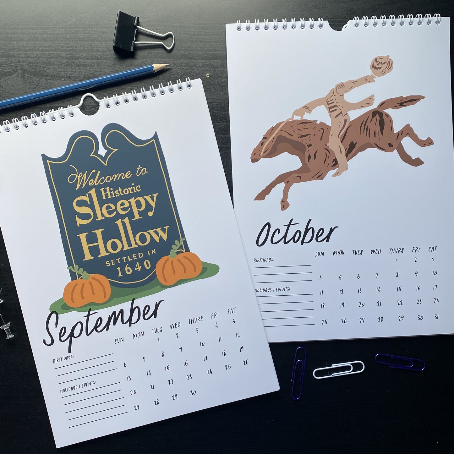 2026 Sleepy Hollow Tarrytown Calendar - 12 Month