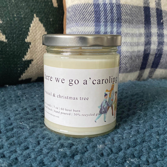 Here We Go A'Caroling Candle