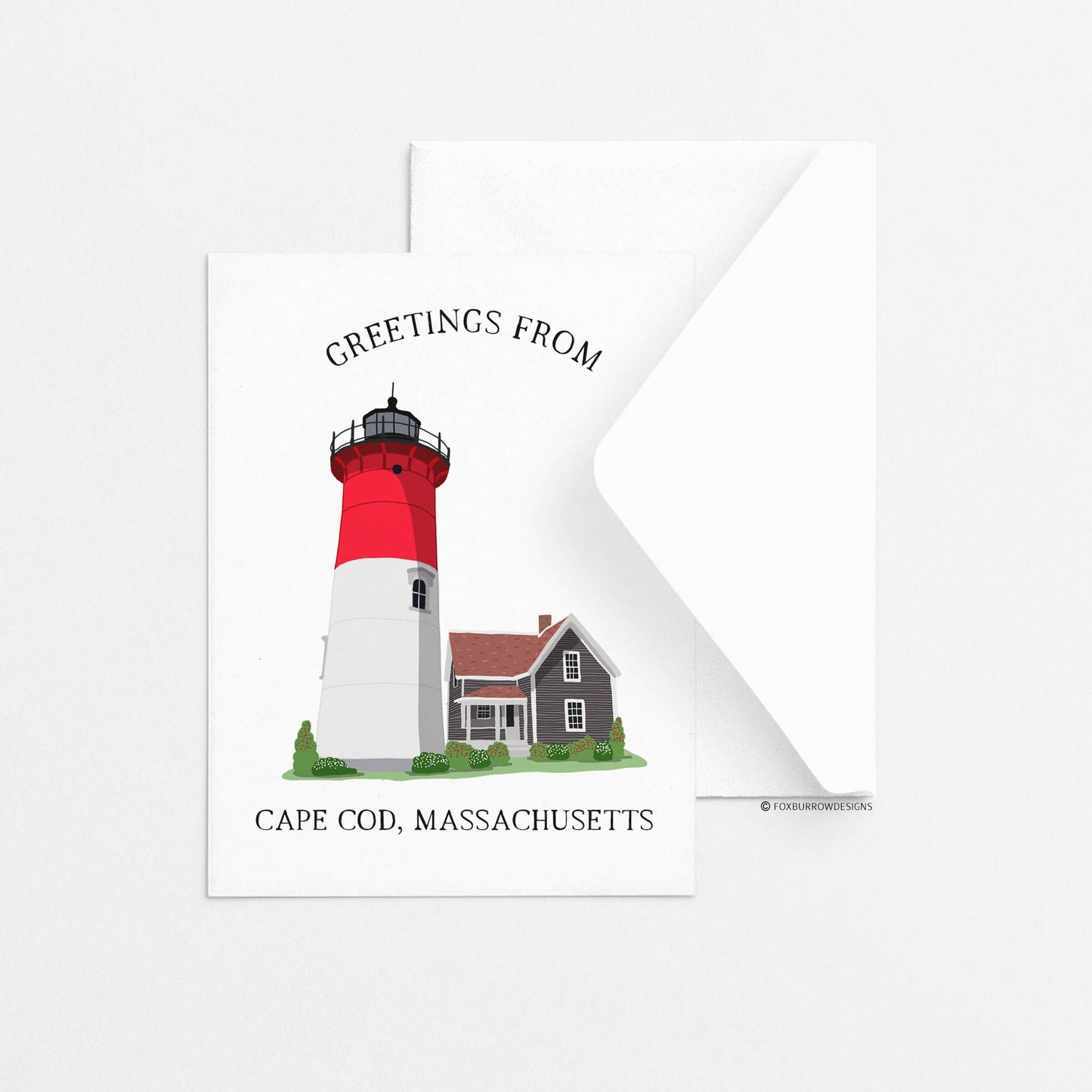 Cape Cod Nauset Lighthouse Greeting Card