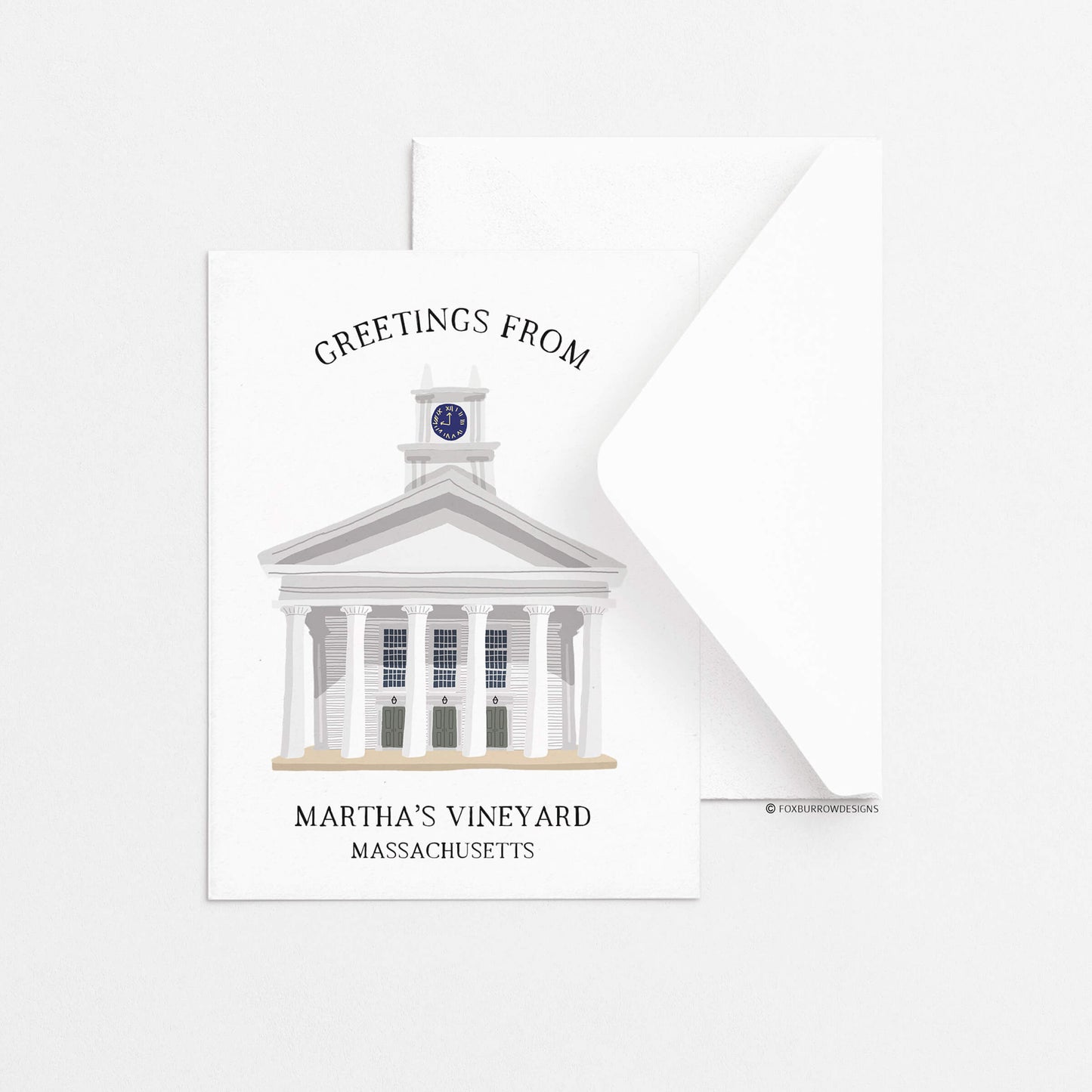 Martha's Vineyard Church Greeting Card