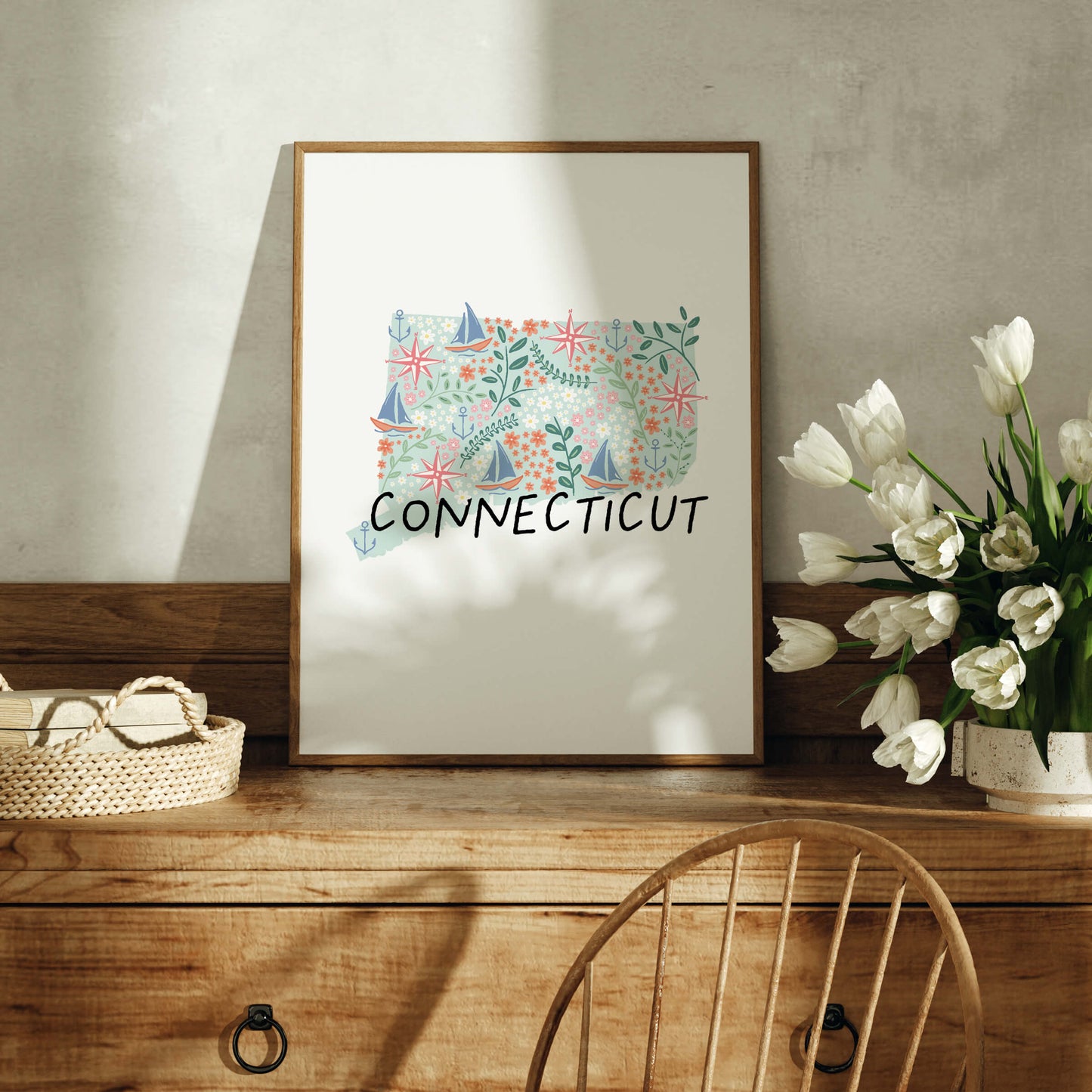 Connecticut Art Print