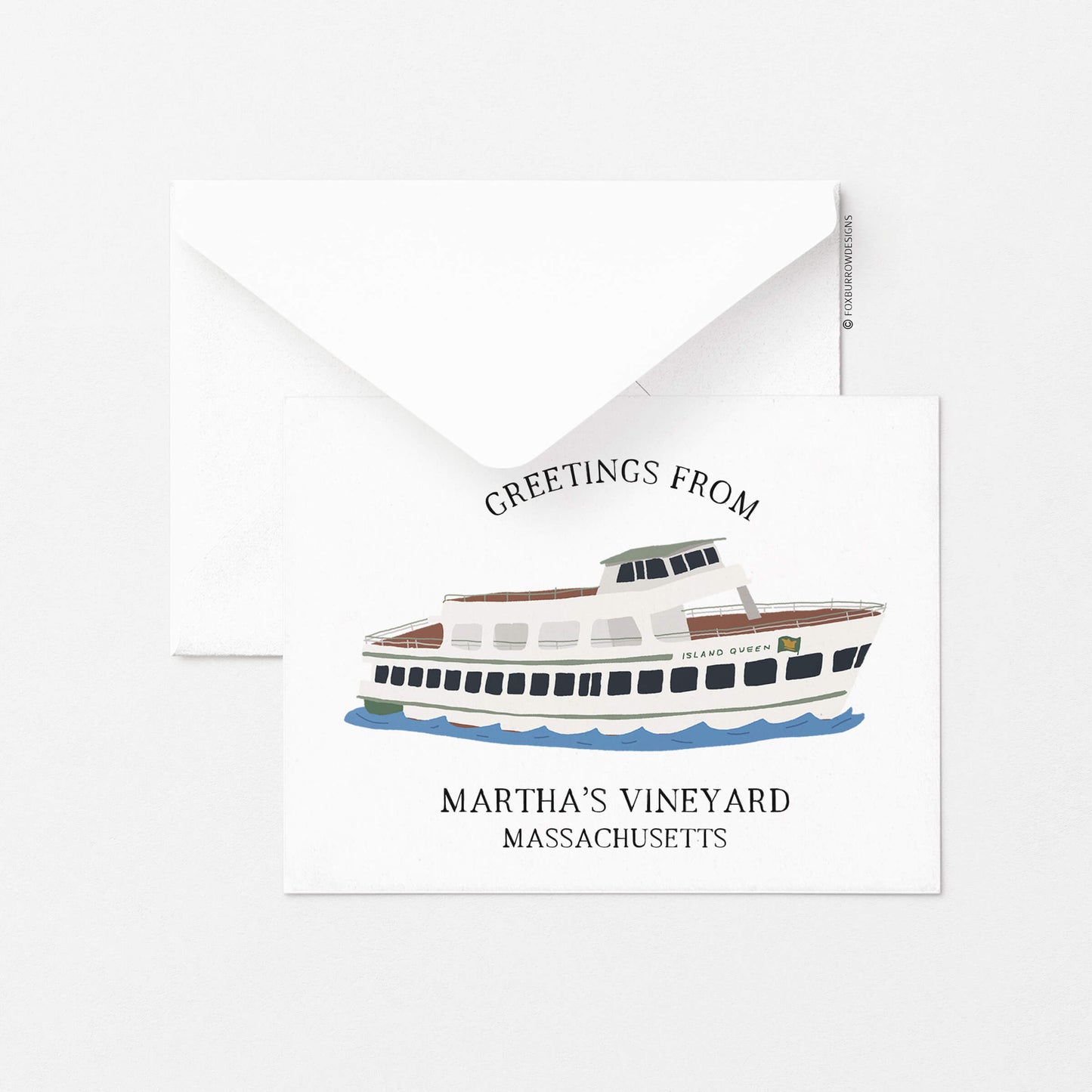 Martha's Vineyard Ferry Greeting Card