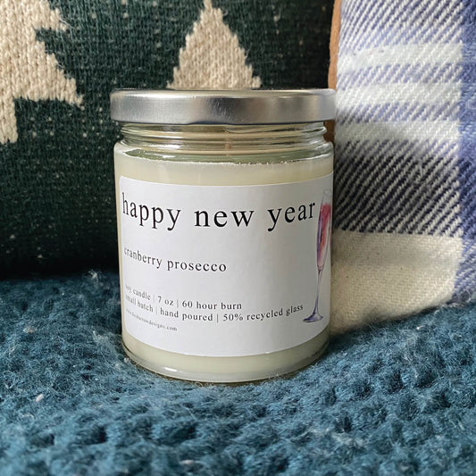 Happy New Year Candle