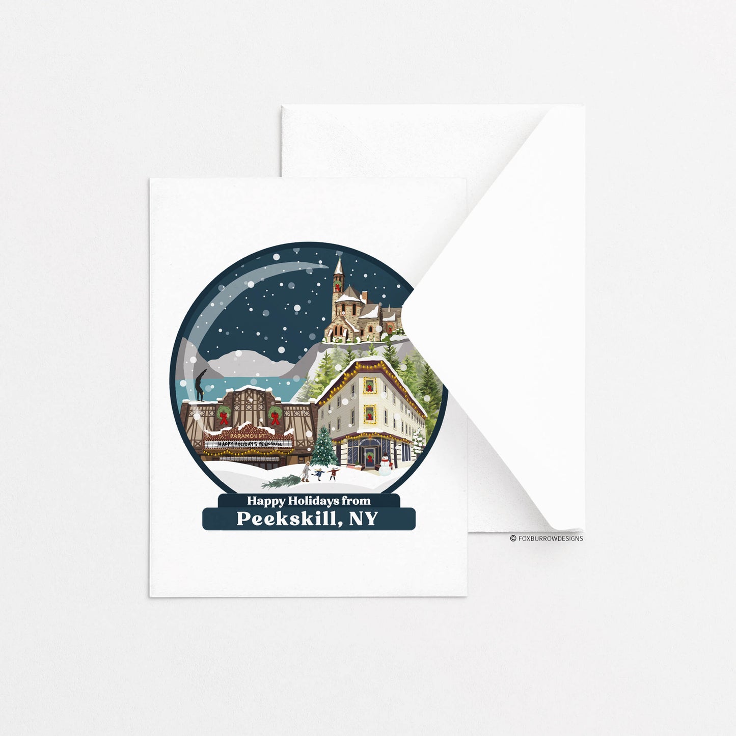 Peekskill Holiday Card - Snow Globe