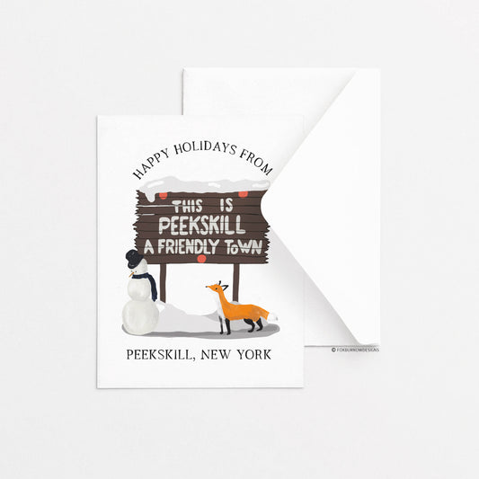 Peekskill Holiday Card - Town Sign