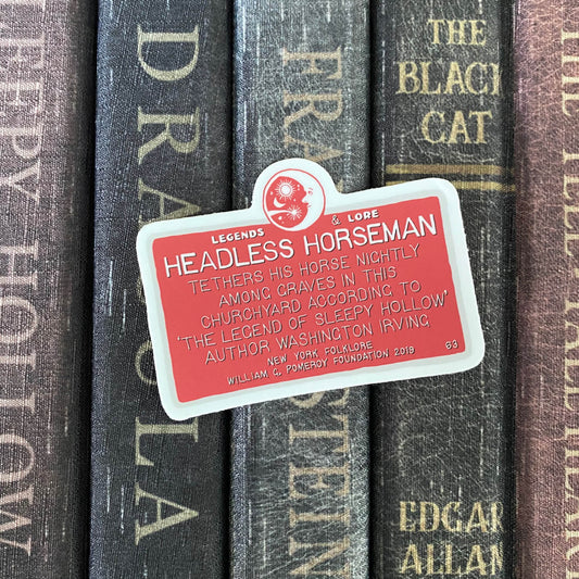 Sleepy Hollow Horseman Folklore Sticker