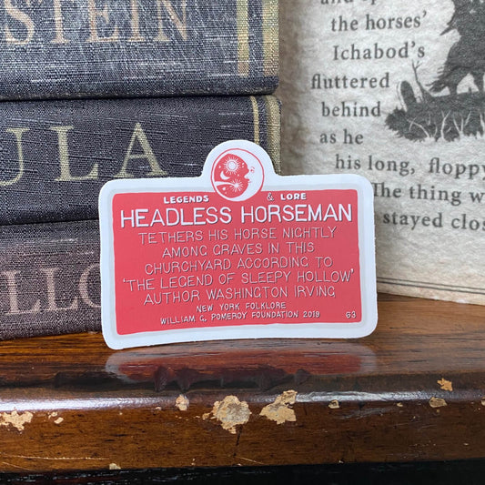 Sleepy Hollow Horseman Folklore Sticker