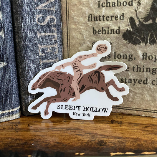 Horseman Statue Sign Sticker