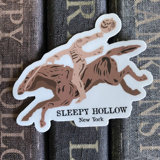 Horseman Statue Sign Sticker