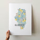 Illinois Art Print