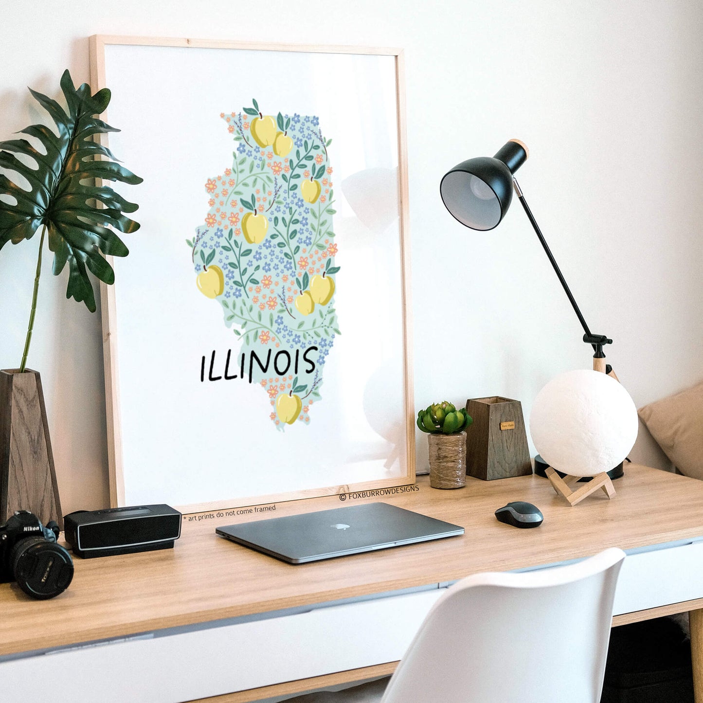 Illinois Art Print