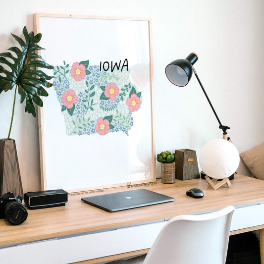 Iowa Art Print