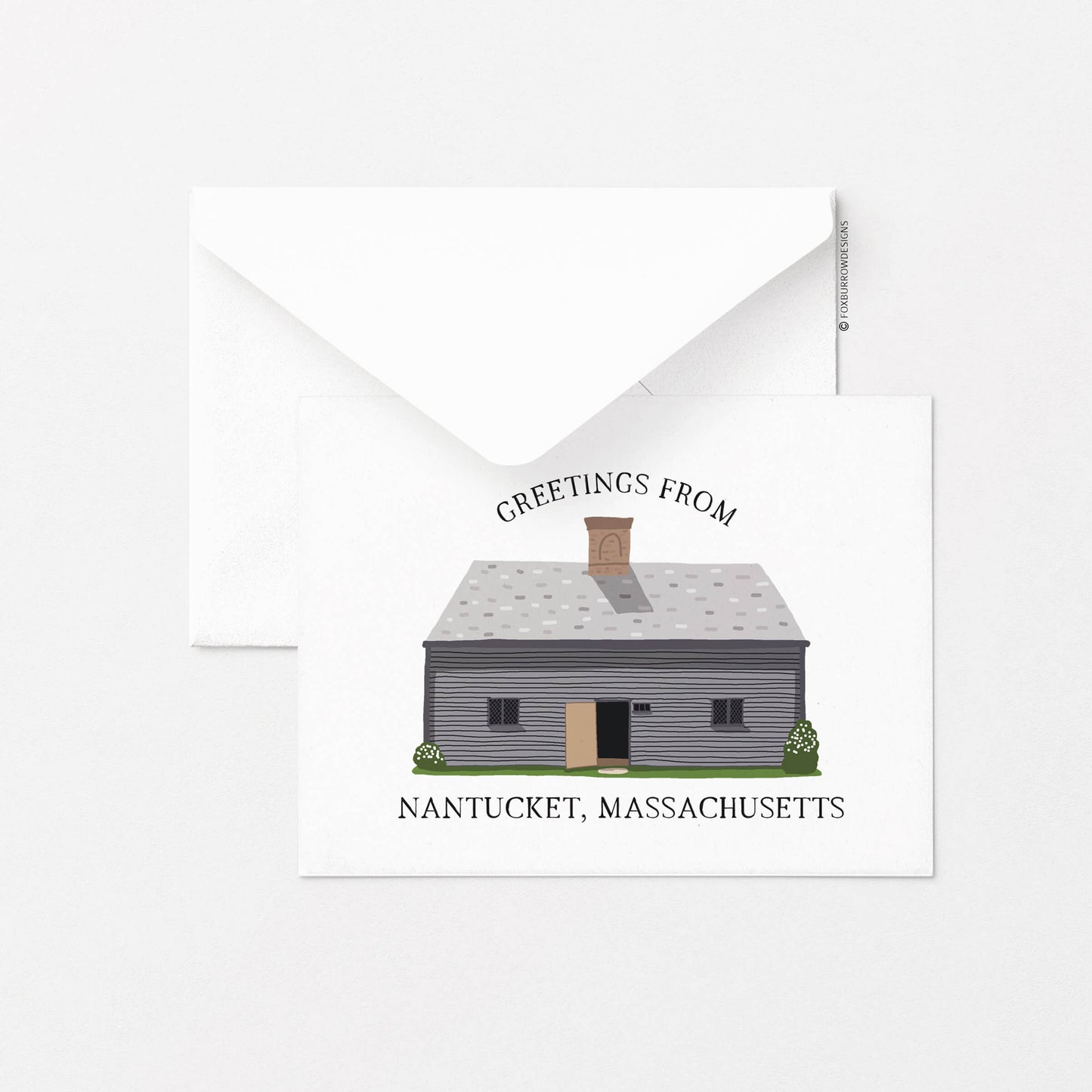 Nantucket Jethro Coffin House Greeting Card