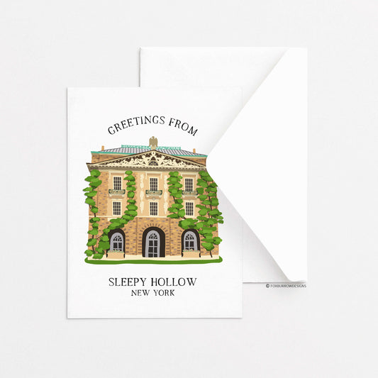 Sleepy Hollow Greeting Card - Kykuit Rockefeller Mansion