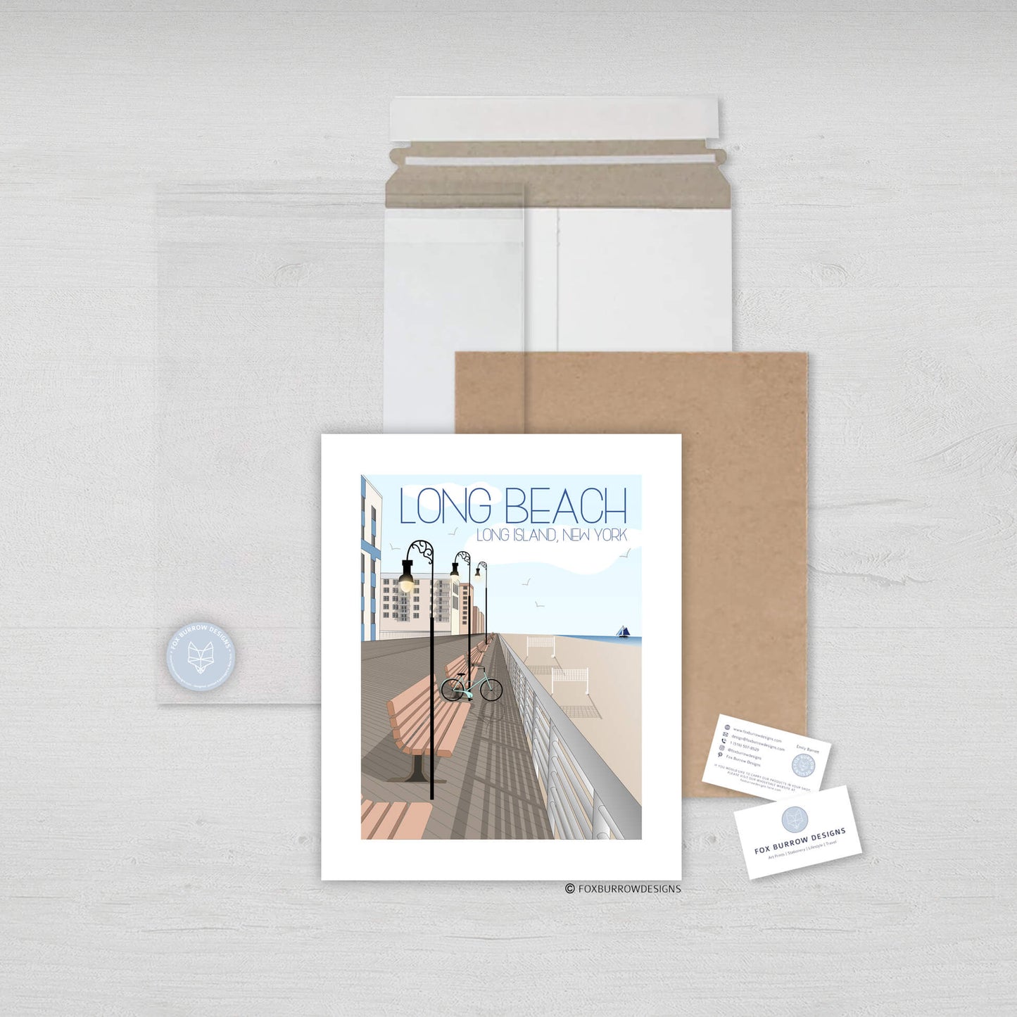 Long Beach Art Print