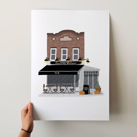 Astoria Art Print - Martha's Bakery