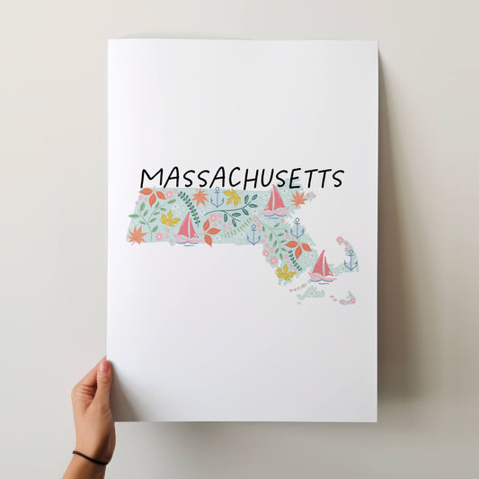 Massachusetts Art Print