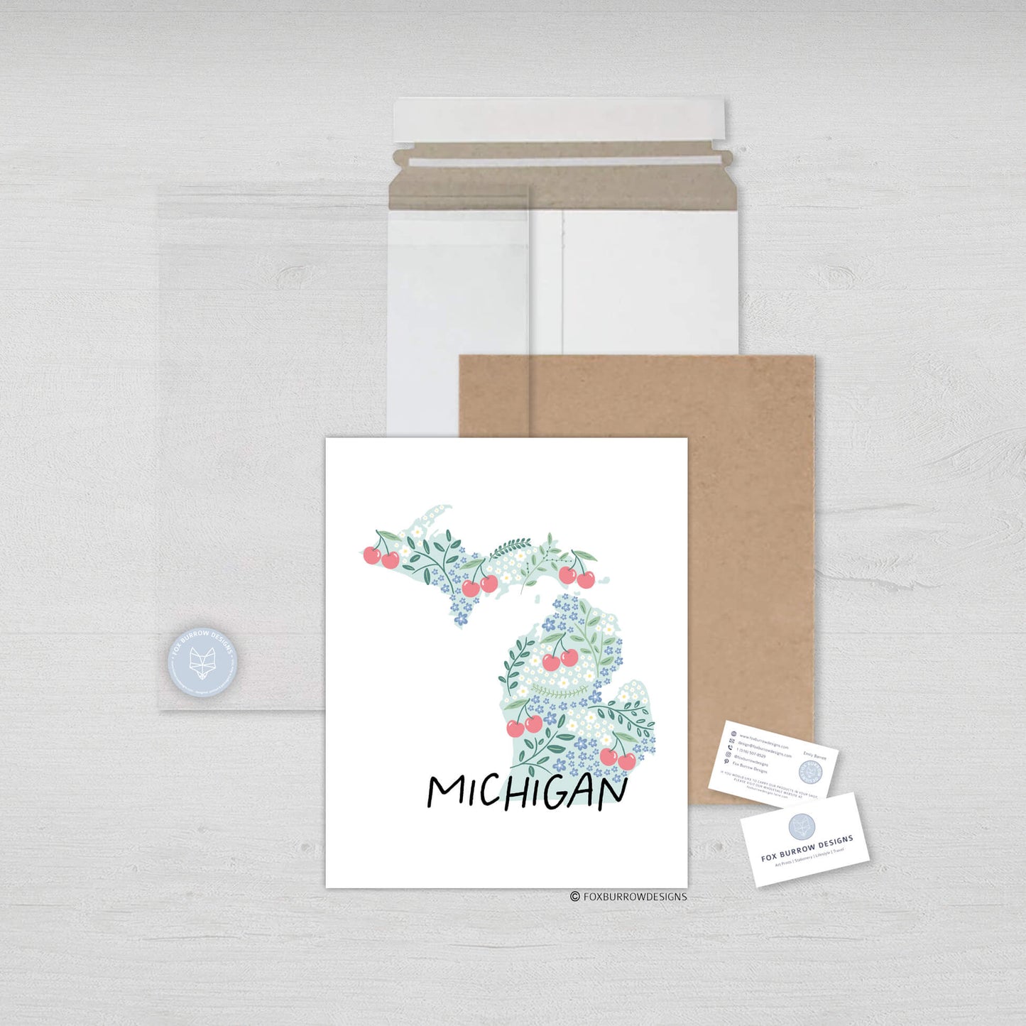 Michigan Art Print