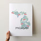 Michigan Art Print