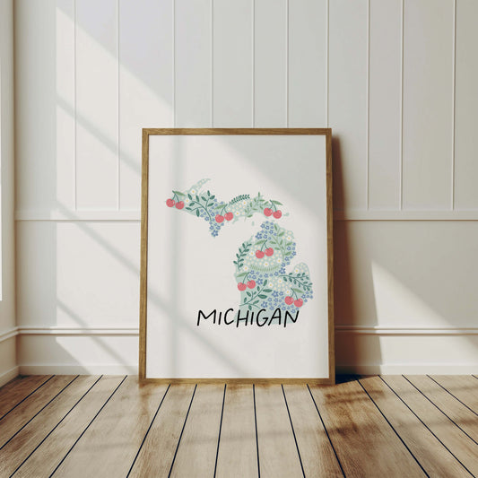 Michigan Art Print