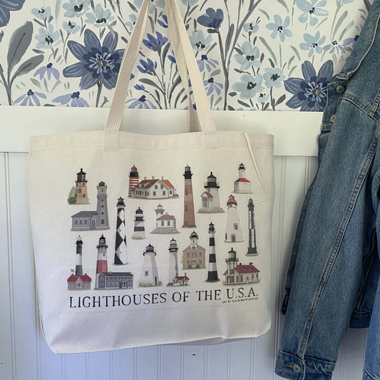 Lighthouses of the USA Tote Bag