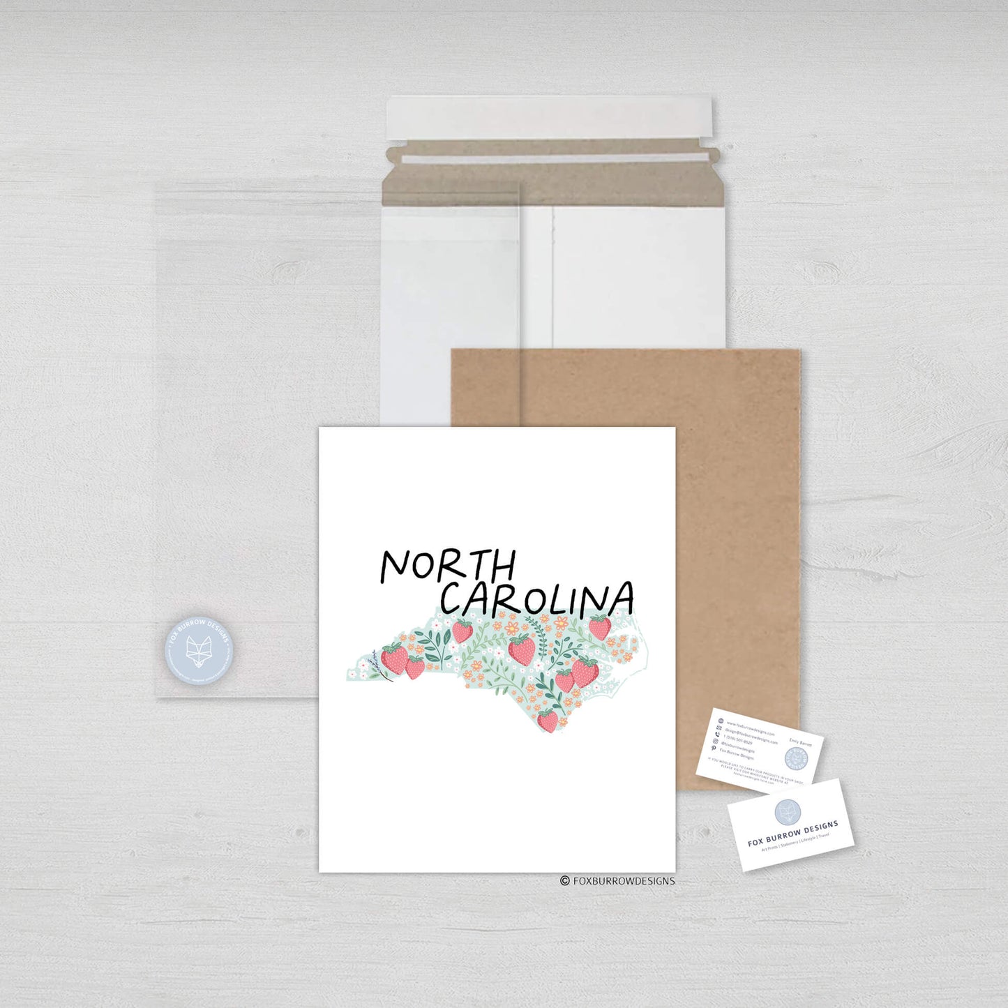 North Carolina Art Print