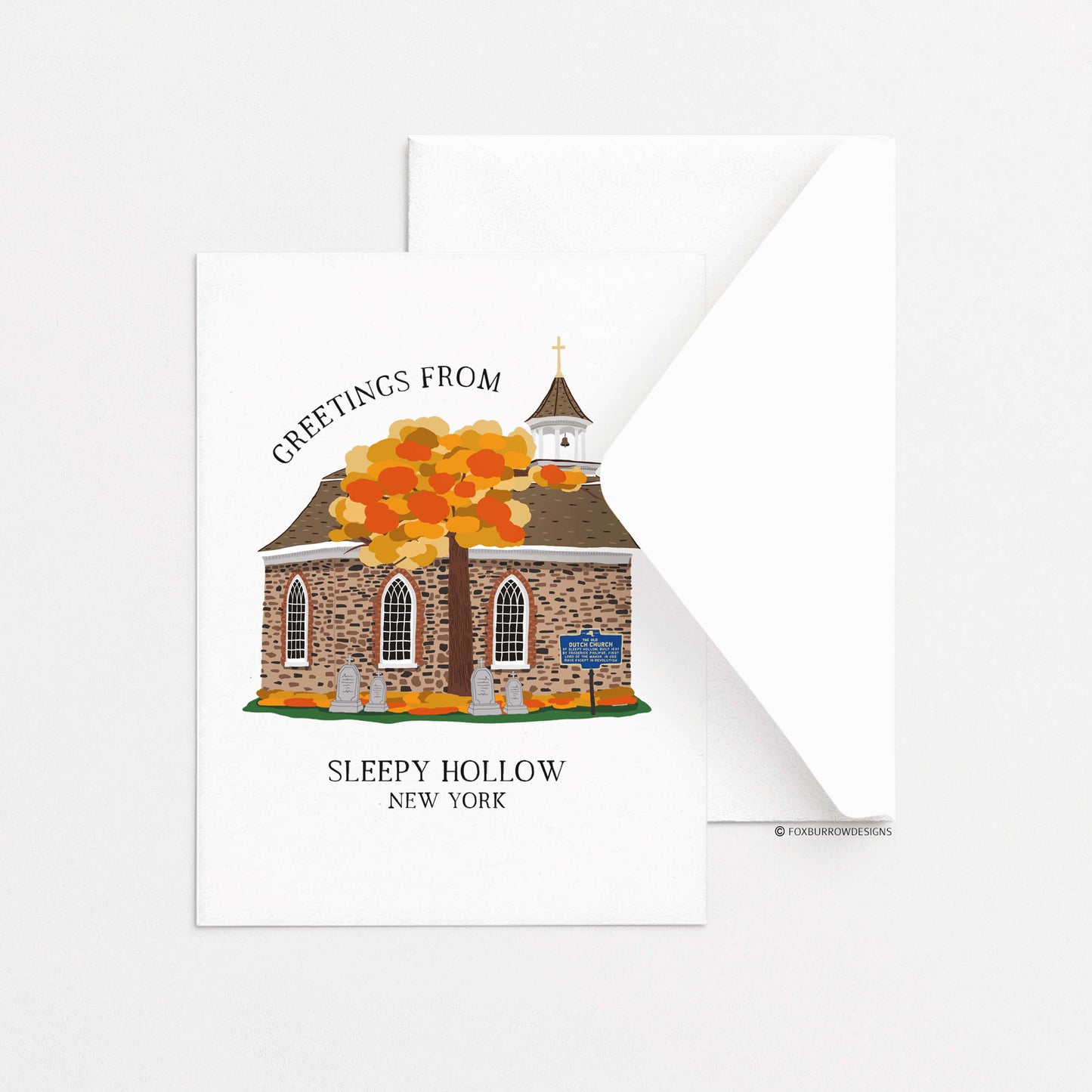 Sleepy Hollow Greeting Card - Old Dutch Church