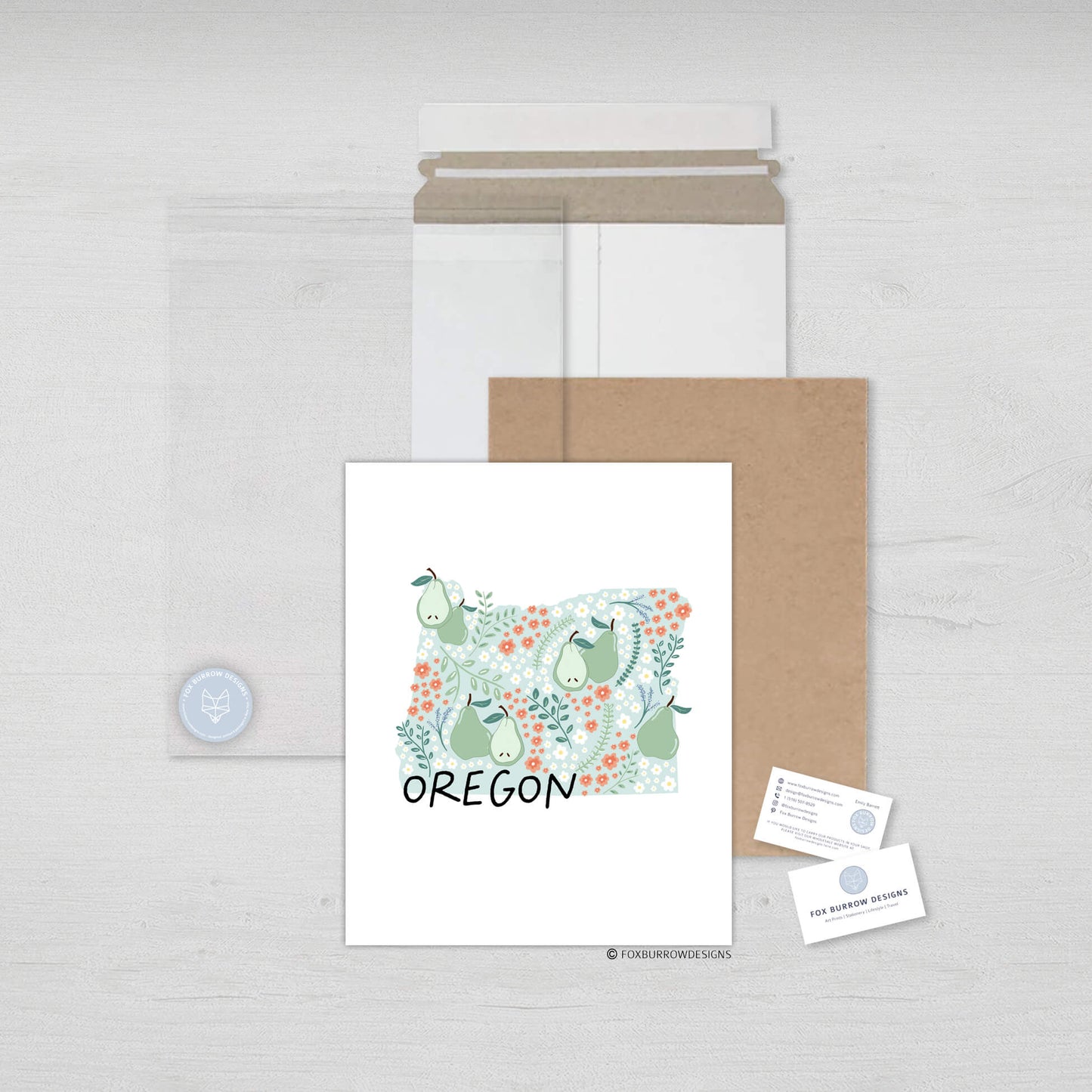 Oregon Art Print