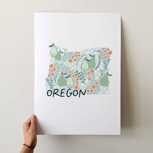 Oregon Art Print