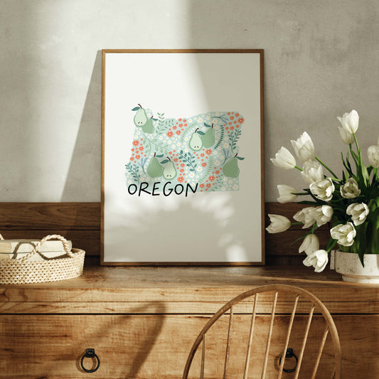 Oregon Art Print