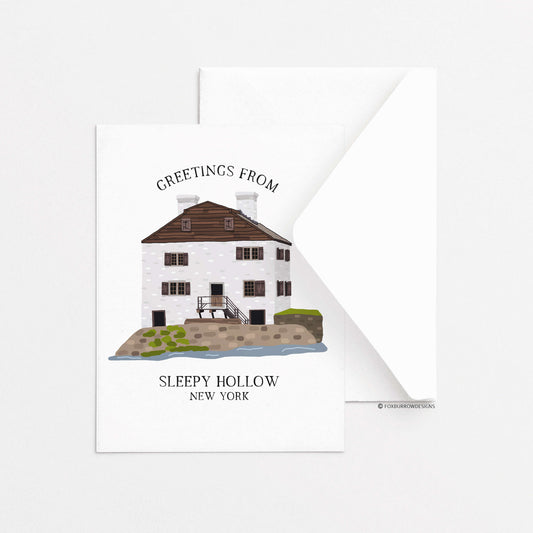 Sleepy Hollow Greeting Card - Philipsburg Manor