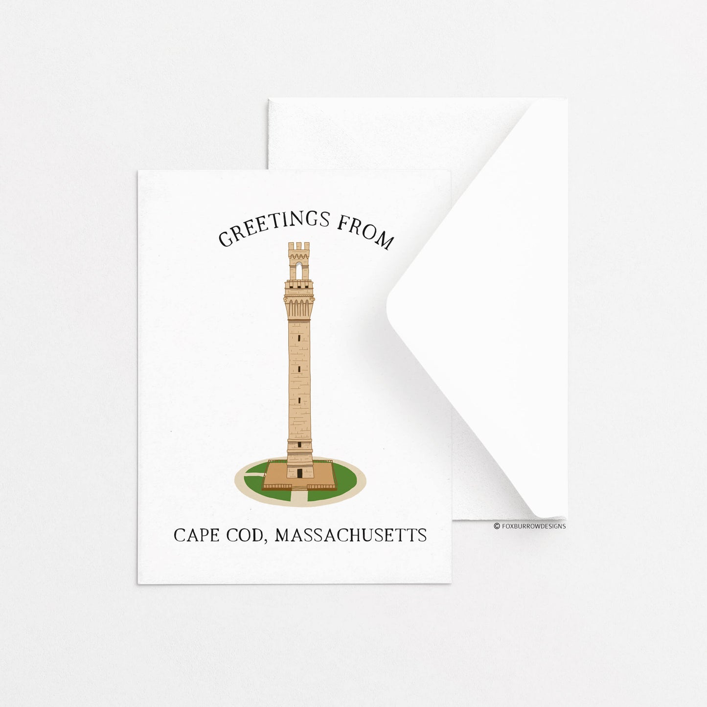 Cape Cod Pilgrim Monument Greeting Card