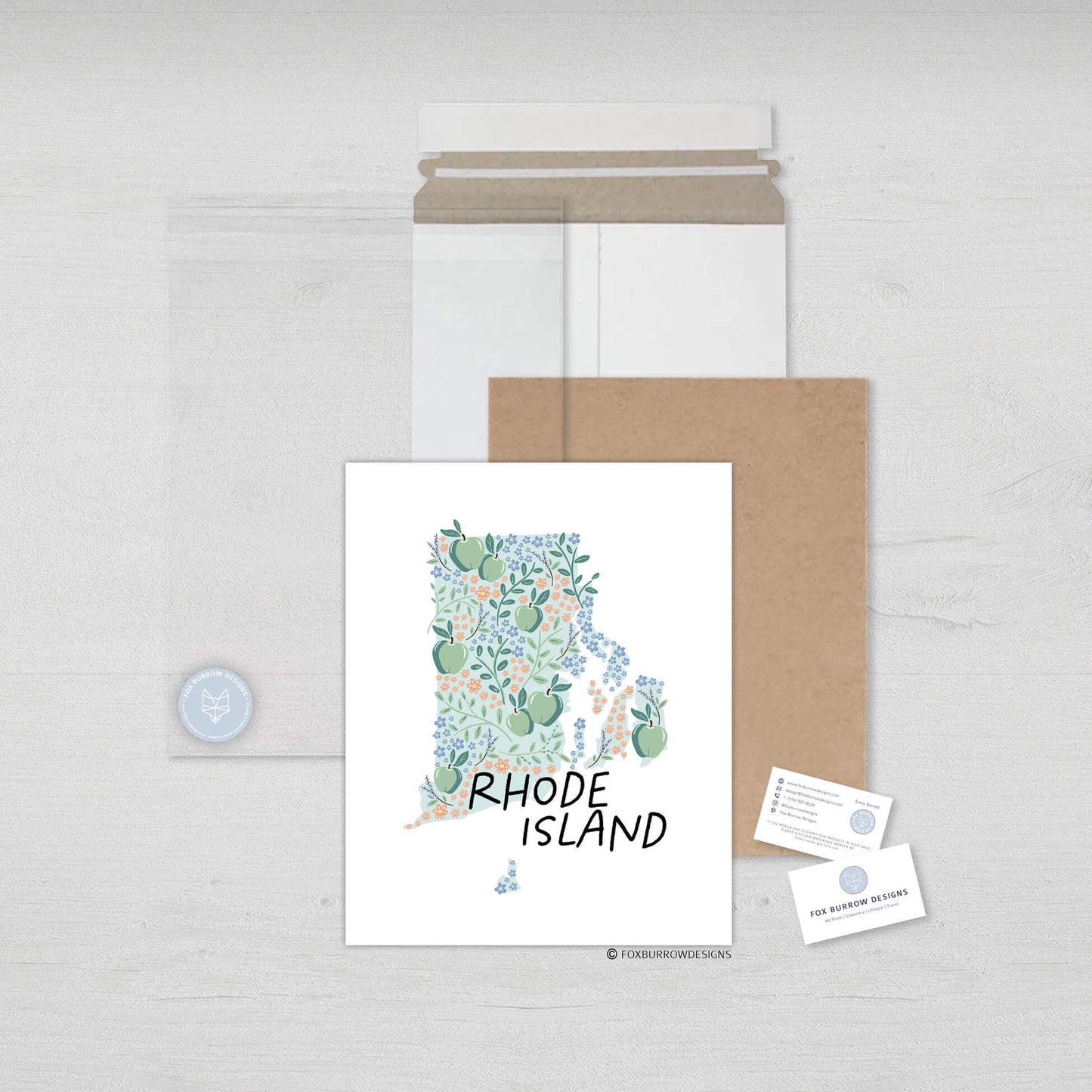 Rhode Island Art Print