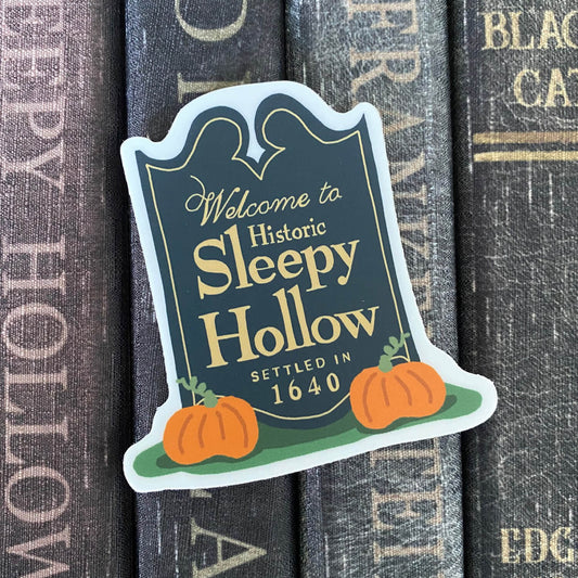 Sleepy Hollow Town Sign Sticker