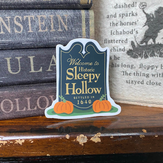 Sleepy Hollow Town Sign Sticker