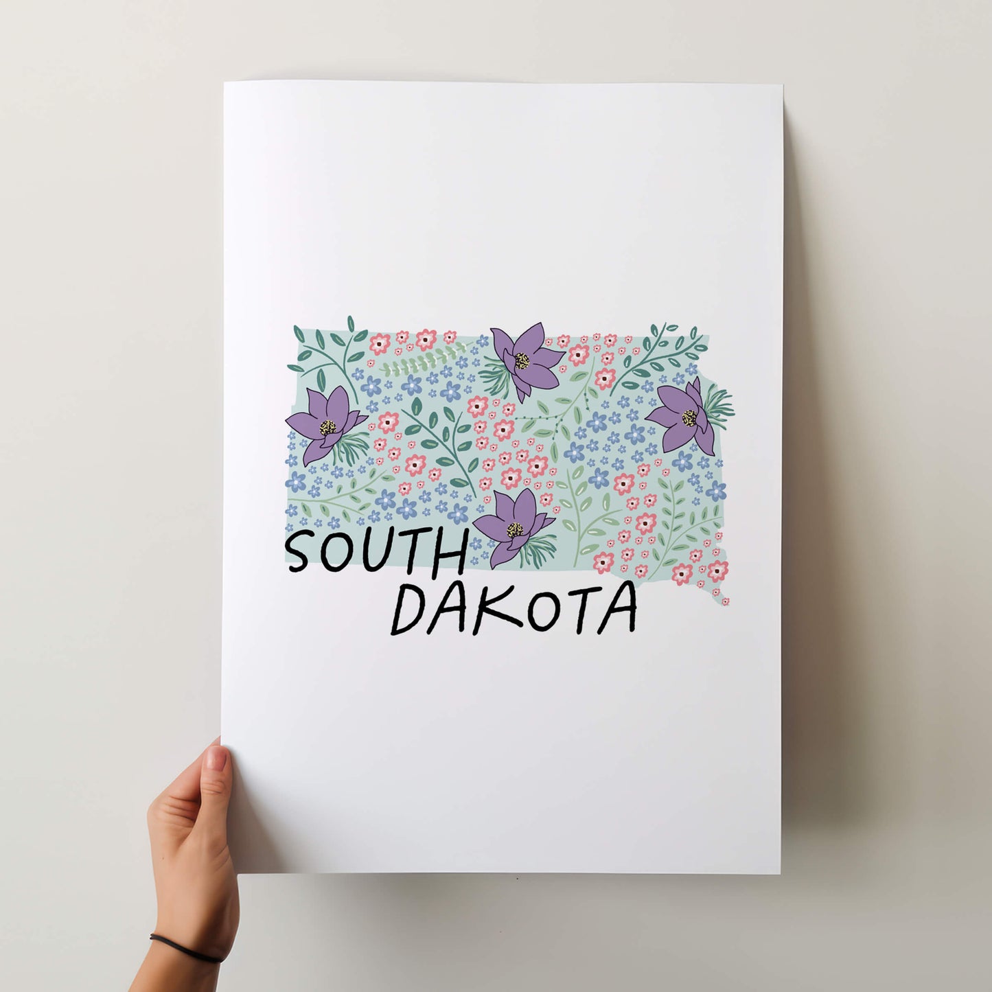 South Dakota Art Print