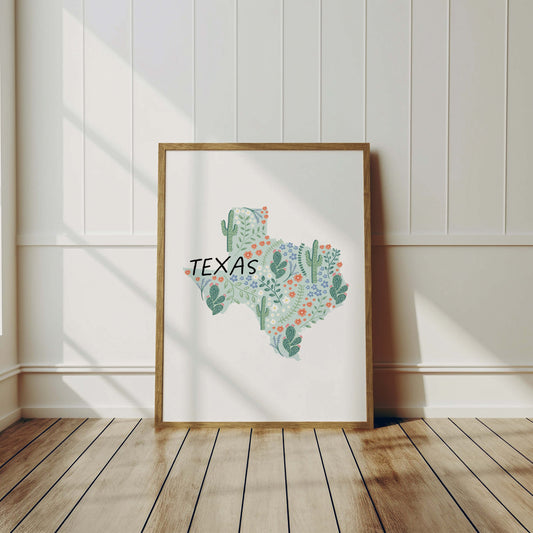 Texas Art Print