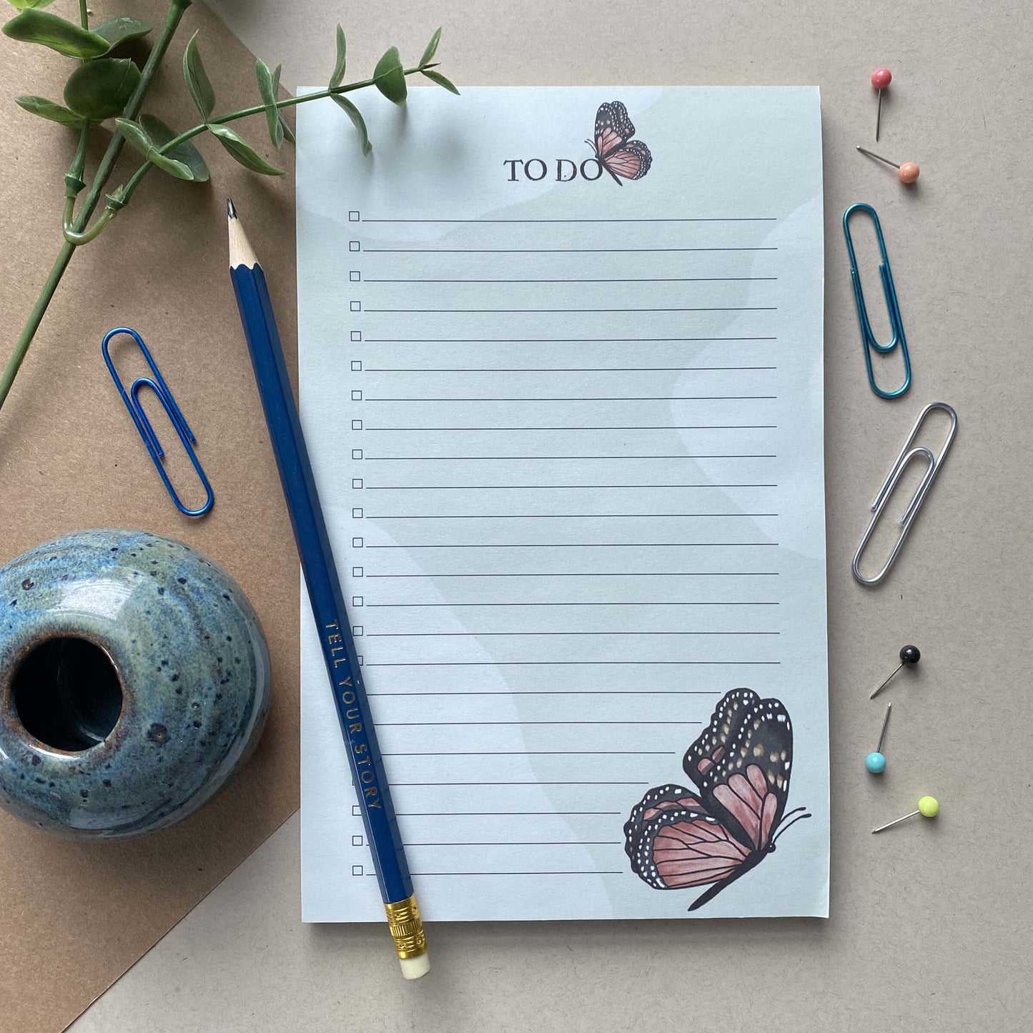 Bugs & Butterflies Notepad Trio